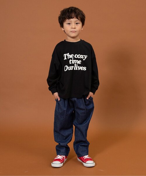 BREEZE（ブリーズ）の「【ジュニア対応】ロゴ&ナンバリングロンＴ（Tシャツ/カットソー・キッズ・ブラック/グリーン/ブルー/ピンク/イエロー/オフホワイト・110/120/80/130/140/150/90/100）」の21枚目の写真