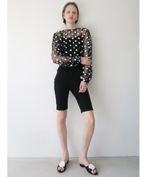 スリムバイカーパンツ（カプリパンツ）（その他パンツ）｜Didot