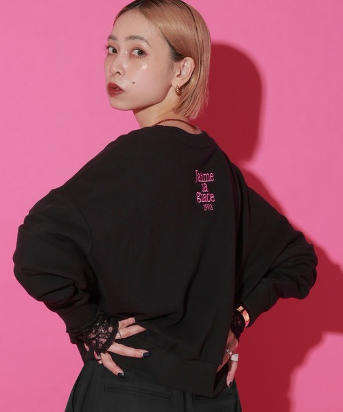 PAGEBOY（ページボーイ）の「【mei企画/PAGEBOY】バックロゴシシュウスウェット（スウェット・レディース・ブラック/ブラウン/グレー・SMALL/MEDIUM）」の18枚目の写真