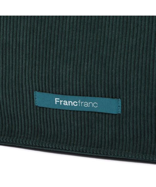 Francfranc(フランフラン)の「ロゴトート コーデュロイ M グリーン A4 大容量 推し活 うちわ 通勤 通学 トートバッグ 鞄(トートバッグ・レディース・グリーン・FREE)」の4枚目の写真