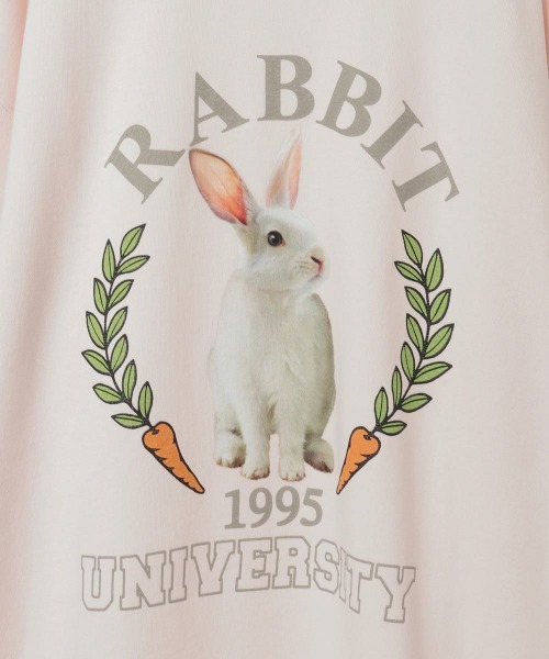 Candy Stripper(キャンディストリッパー)の「RABBIT UNIVERSITY SWEAT ワンピース(スウェット・レディース・ピンク/ネイビー/レッド/オフホワイト・FREE)」の9枚目の写真