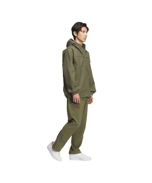adidas(アディダス)の「アディダス adidas スリーストライプス レギュラーフィット ボンデッド フリース オープンヘム ウインドパンツ(その他パンツ・メンズ・オリーブ/ネイビー/ブラック・S/3L/L/M/LL)」の5枚目の写真
