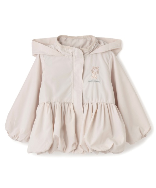 petit main（プティマイン）の「【撥水加工/洗える】ペプラムウィンブレ（ナイロンジャケット・キッズ・オフホワイト/ラベンダー/ネイビー/ライトベージュ・130cm/80ｃｍ/100cm/110cm/90cm/120cm）」の15枚目の写真