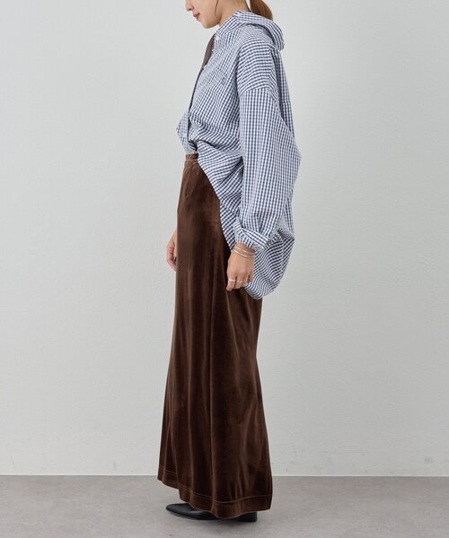 SHENERY(シーナリー)の「ギンガムチェックシャツ(シャツ/ブラウス・レディース・ネイビー・FREE)」の3枚目の写真