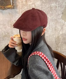 HALEY PESCA（ヘーリーペスカ）の「HALEY PESCA/スエードライクハンチング　ベレー帽（ハンチング/ベレー帽）」