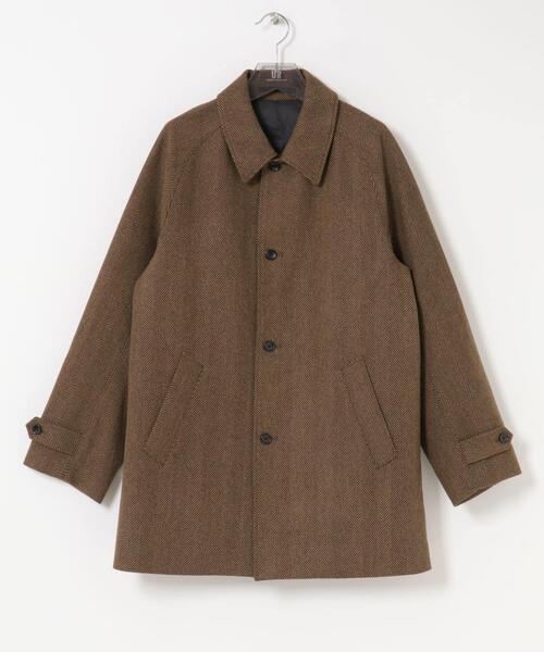URBAN RESEARCH（アーバンリサーチ）の「WINDPROOF TWEED HALF COAT（その他アウター・メンズ・ブラウン/チャコールグレー・LARGE/MEDIUM）」の9枚目の写真