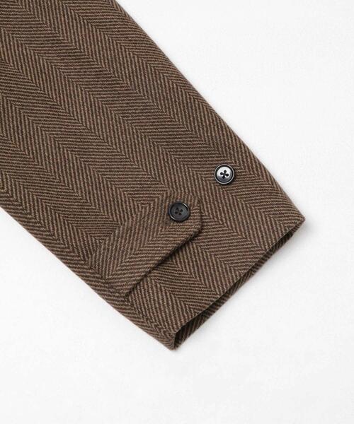 URBAN RESEARCH（アーバンリサーチ）の「WINDPROOF TWEED HALF COAT（その他アウター・メンズ・ブラウン/チャコールグレー・LARGE/MEDIUM）」の10枚目の写真