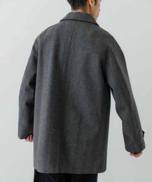 URBAN RESEARCH（アーバンリサーチ）の「WINDPROOF TWEED HALF COAT（その他アウター・メンズ・ブラウン/チャコールグレー・LARGE/MEDIUM）」の12枚目の写真