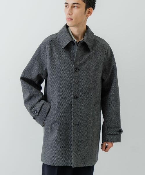 URBAN RESEARCH（アーバンリサーチ）の「WINDPROOF TWEED HALF COAT（その他アウター・メンズ・ブラウン/チャコールグレー・LARGE/MEDIUM）」の13枚目の写真
