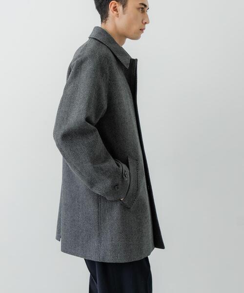 URBAN RESEARCH（アーバンリサーチ）の「WINDPROOF TWEED HALF COAT（その他アウター・メンズ・ブラウン/チャコールグレー・LARGE/MEDIUM）」の15枚目の写真