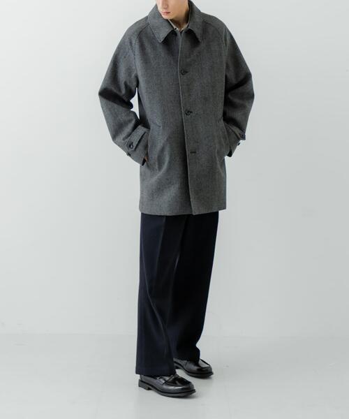URBAN RESEARCH（アーバンリサーチ）の「WINDPROOF TWEED HALF COAT（その他アウター・メンズ・ブラウン/チャコールグレー・LARGE/MEDIUM）」の16枚目の写真