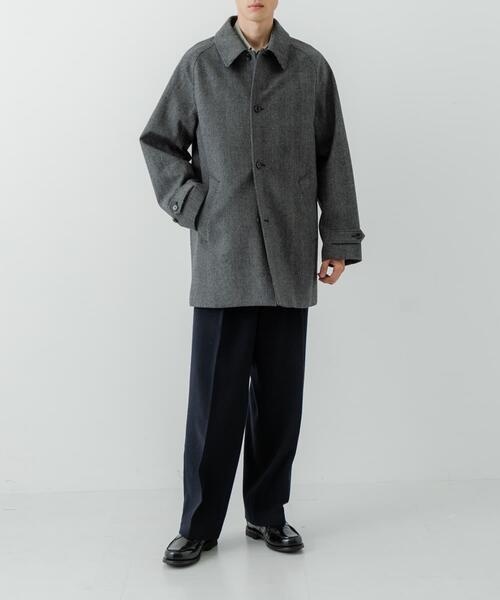 URBAN RESEARCH（アーバンリサーチ）の「WINDPROOF TWEED HALF COAT（その他アウター・メンズ・ブラウン/チャコールグレー・LARGE/MEDIUM）」の17枚目の写真