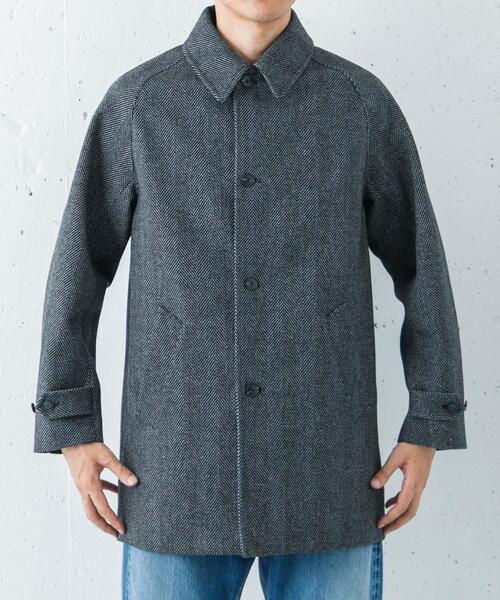 URBAN RESEARCH（アーバンリサーチ）の「WINDPROOF TWEED HALF COAT（その他アウター・メンズ・ブラウン/チャコールグレー・LARGE/MEDIUM）」の18枚目の写真