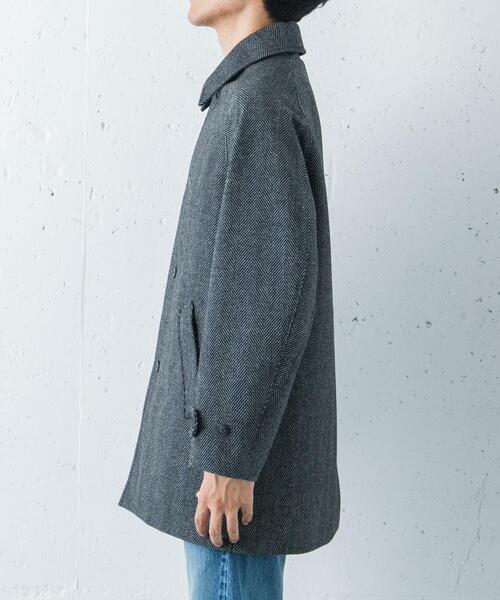 URBAN RESEARCH（アーバンリサーチ）の「WINDPROOF TWEED HALF COAT（その他アウター・メンズ・ブラウン/チャコールグレー・LARGE/MEDIUM）」の19枚目の写真