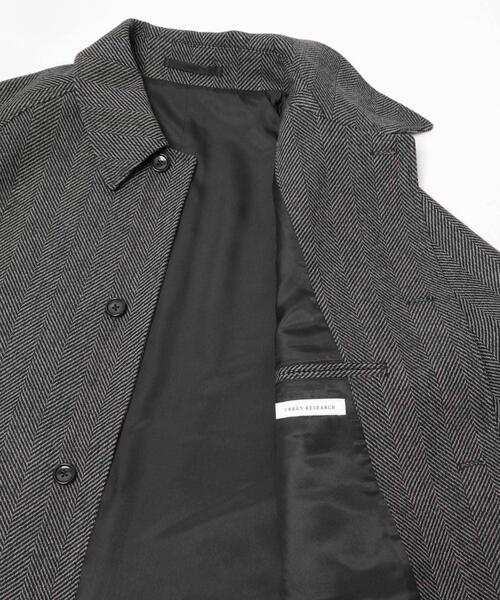 URBAN RESEARCH（アーバンリサーチ）の「WINDPROOF TWEED HALF COAT（その他アウター・メンズ・ブラウン/チャコールグレー・LARGE/MEDIUM）」の22枚目の写真