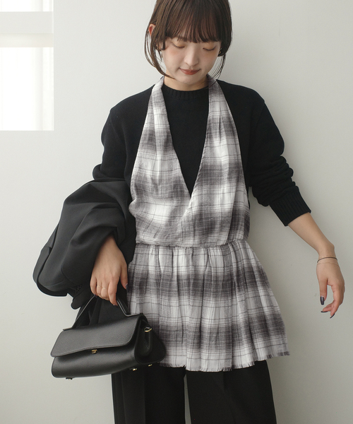 crinkle crinkle crinkle SLOBE別注 ホルターネックキャミソール SLOBE