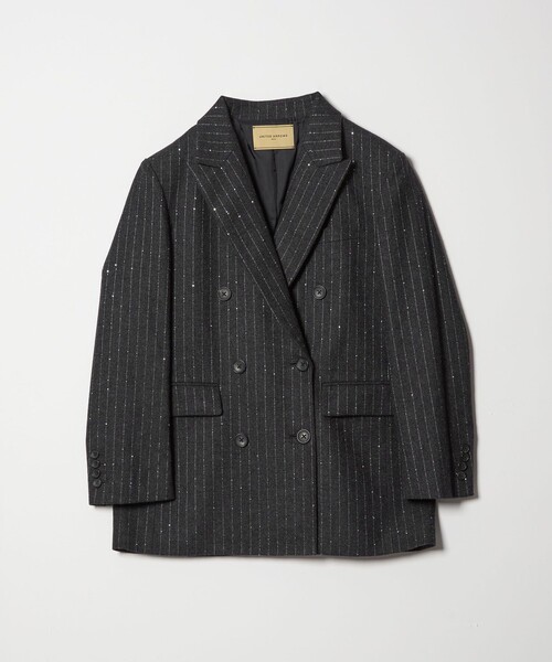 ダブルブレスト ストライプ ジャケット（テーラードジャケット