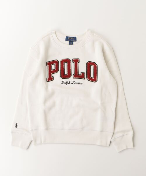 POLO RALPH LAUREN CHILDRENSWEAR（ポロ ラルフ ローレン チルドレンズウェア）の「ロゴ フリース スウェットシャツ（スウェット・キッズ・ナチュラル・XL/L/M/S）」の3枚目の写真