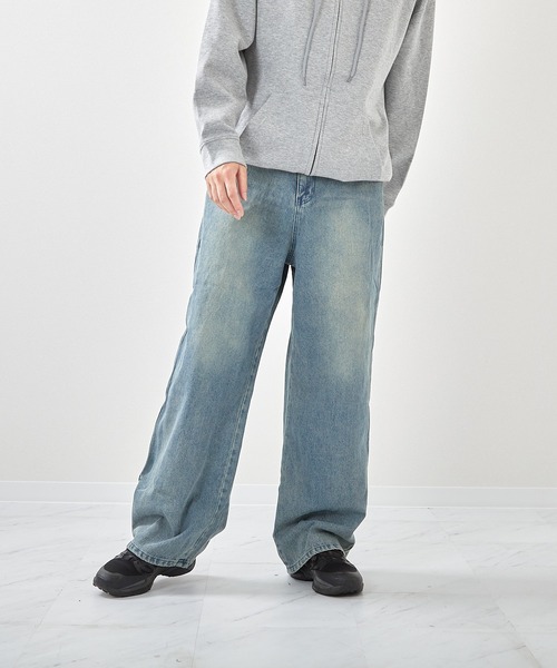 VIBGYOR（ヴィブジョー）の「デニムバギーパンツ(CN)（デニムパンツ・メンズ・ネイビー/チャコールグレー/ブルー/ブラック・MEDIUM/LARGE/X-LARGE）」の4枚目の写真