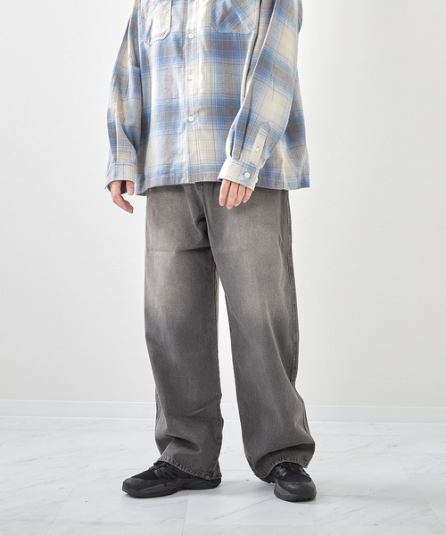 VIBGYOR（ヴィブジョー）の「デニムバギーパンツ(CN)（デニムパンツ・メンズ・ネイビー/チャコールグレー/ブルー/ブラック・MEDIUM/LARGE/X-LARGE）」の11枚目の写真