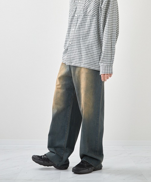 VIBGYOR（ヴィブジョー）の「デニムバギーパンツ(CN)（デニムパンツ・メンズ・ネイビー/チャコールグレー/ブルー/ブラック・MEDIUM/LARGE/X-LARGE）」の12枚目の写真