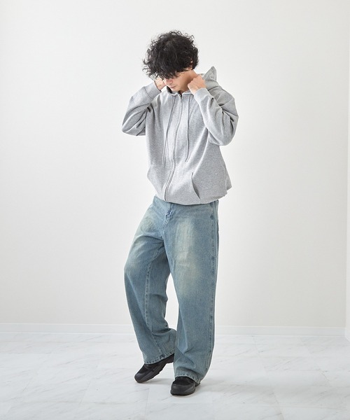 VIBGYOR（ヴィブジョー）の「デニムバギーパンツ(CN)（デニムパンツ・メンズ・ネイビー/チャコールグレー/ブルー/ブラック・MEDIUM/LARGE/X-LARGE）」の15枚目の写真