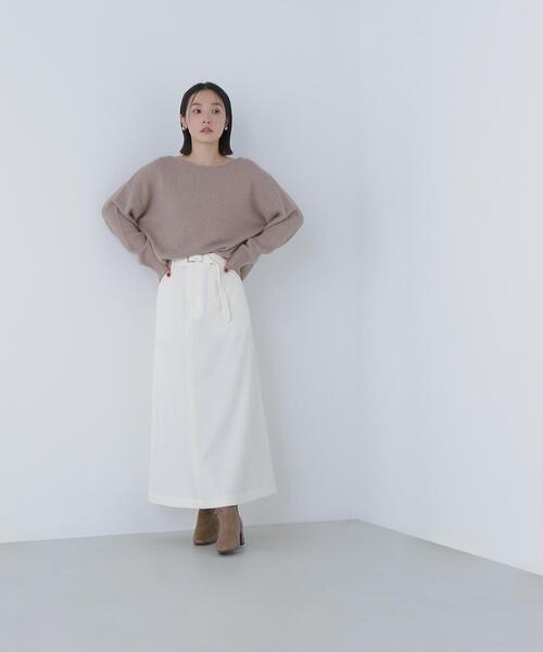NATURAL BEAUTY BASIC(ナチュラルビューティーベーシック)の「◇フォックス混オーバーニット(ニット/セーター・レディース・ピンク/ネイビー/ベージュ・FREE)」の9枚目の写真