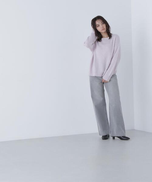 NATURAL BEAUTY BASIC(ナチュラルビューティーベーシック)の「◇フォックス混オーバーニット(ニット/セーター・レディース・ピンク/ネイビー/ベージュ・FREE)」の18枚目の写真