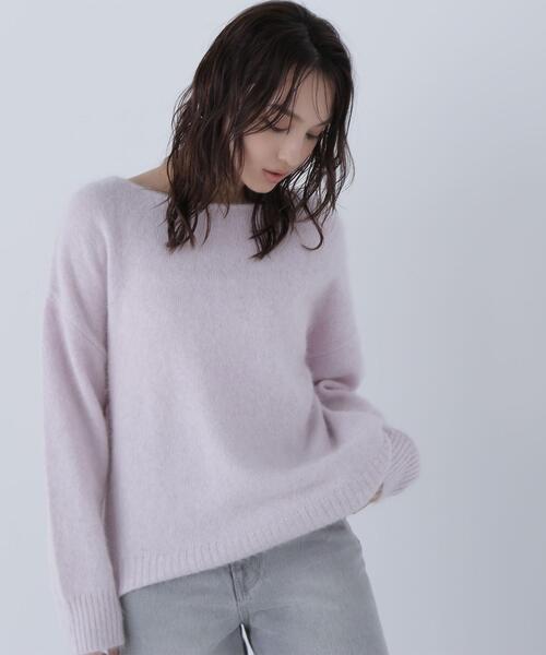 NATURAL BEAUTY BASIC(ナチュラルビューティーベーシック)の「◇フォックス混オーバーニット(ニット/セーター・レディース・ピンク/ネイビー/ベージュ・FREE)」の19枚目の写真