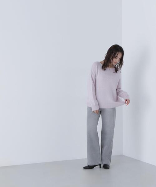 NATURAL BEAUTY BASIC(ナチュラルビューティーベーシック)の「◇フォックス混オーバーニット(ニット/セーター・レディース・ピンク/ネイビー/ベージュ・FREE)」の22枚目の写真