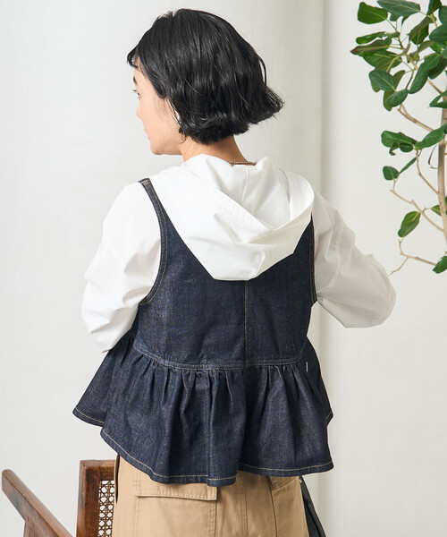 FREAK'S STORE（フリークスストア）の「フード付きシャツ（シャツ/ブラウス・レディース・オフホワイト/ブルー/ネイビー・ﾌﾘ-）」の20枚目の写真