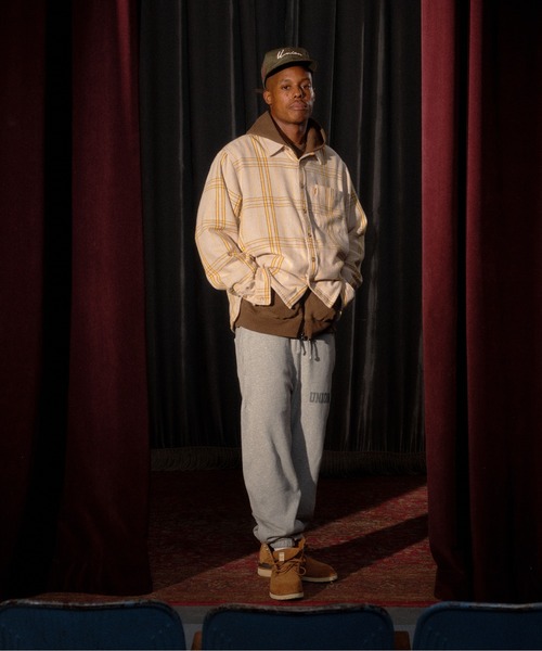 UNION（UNION TOKYO）（ユニオン）の「UNION TOKYO  P.E SWEATPANT  ユニオントーキョー（スウェットパンツ・メンズ・ヘザーグレー/ブラック・XL/L/M/S）」の14枚目の写真