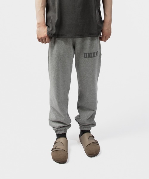 UNION（UNION TOKYO）（ユニオン）の「UNION TOKYO  P.E SWEATPANT  ユニオントーキョー（スウェットパンツ・メンズ・ヘザーグレー/ブラック・XL/L/M/S）」の3枚目の写真