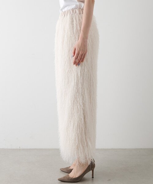 THE PAUSE（ザ ポーズ）の「【THE PAUSE】ラメフリンジスカート（スカート・レディース・アイボリー/ブラウン・FREE）」の7枚目の写真