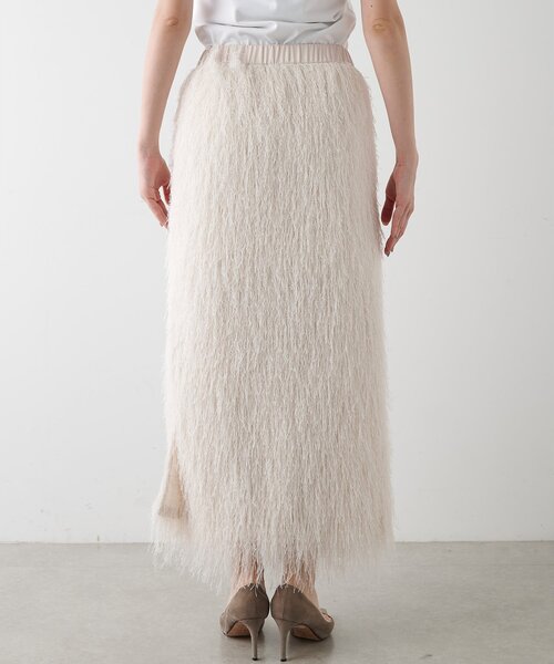 THE PAUSE（ザ ポーズ）の「【THE PAUSE】ラメフリンジスカート（スカート・レディース・アイボリー/ブラウン・FREE）」の8枚目の写真