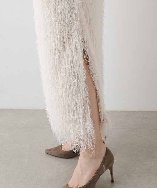 THE PAUSE（ザ ポーズ）の「【THE PAUSE】ラメフリンジスカート（スカート・レディース・アイボリー/ブラウン・FREE）」の10枚目の写真