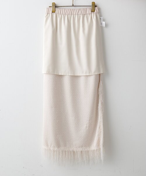 THE PAUSE（ザ ポーズ）の「【THE PAUSE】ラメフリンジスカート（スカート・レディース・アイボリー/ブラウン・FREE）」の11枚目の写真