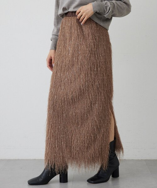 THE PAUSE（ザ ポーズ）の「【THE PAUSE】ラメフリンジスカート（スカート・レディース・アイボリー/ブラウン・FREE）」の16枚目の写真