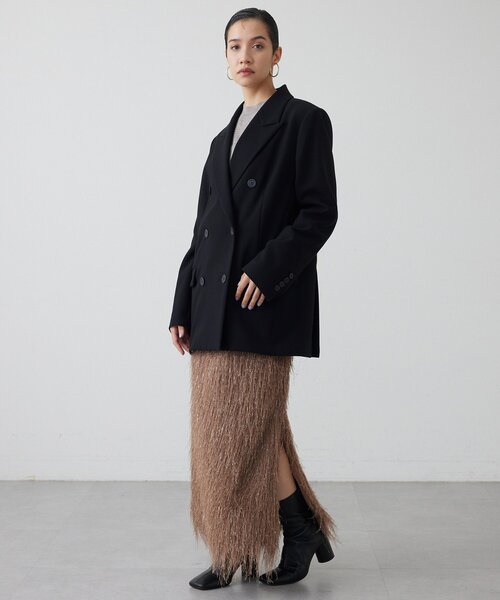 THE PAUSE（ザ ポーズ）の「【THE PAUSE】ラメフリンジスカート（スカート・レディース・アイボリー/ブラウン・FREE）」の19枚目の写真