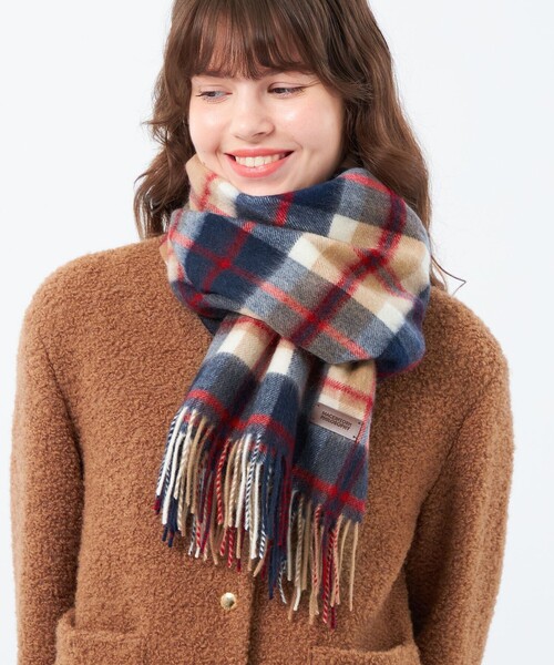 ウォッシャブルカシミヤハウスチェックマフラー（マフラー
