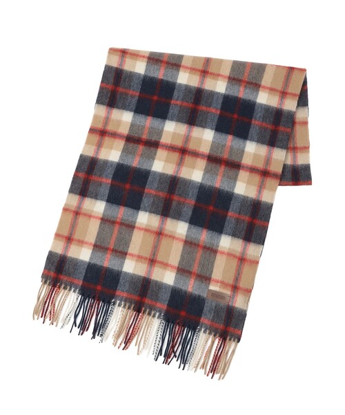 MACKINTOSH PHILOSOPHY（ﾏｯｷﾝﾄｯｼｭ ﾌｨﾛｿﾌｨｰ）の「ウォッシャブルカシミヤハウスチェックマフラー（マフラー・レディース・ベージュ/ピンク系その他2・FREE）」の7枚目の写真