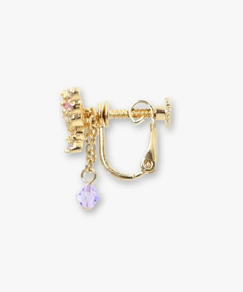 ANNA SUI(アナスイ)の「蝶モチーフ イヤリング(イヤリング・レディース・パープル/レッド・ONE SIZE)」の3枚目の写真