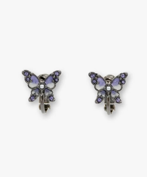 ANNA SUI(アナスイ)の「蝶モチーフ イヤリング(イヤリング・レディース・パープル/レッド・ONE SIZE)」の12枚目の写真