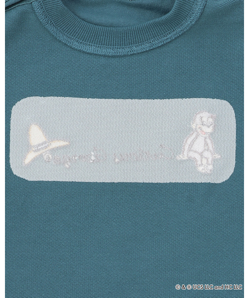 petit main（プティマイン）の「【おさるのジョージ】重ね着長袖トレーナー（スウェット・キッズ・ブルーグリーン/チャコール/ホワイト系その他・130cm/110cm/120cm/100cm/80ｃｍ/90cm）」の12枚目の写真