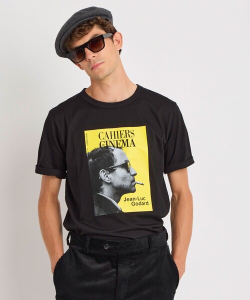 新品 agnès b. Cahiers du Cinéma Tシャツ サイズ3 フォトプリント コットン 半袖 Tシャツ 