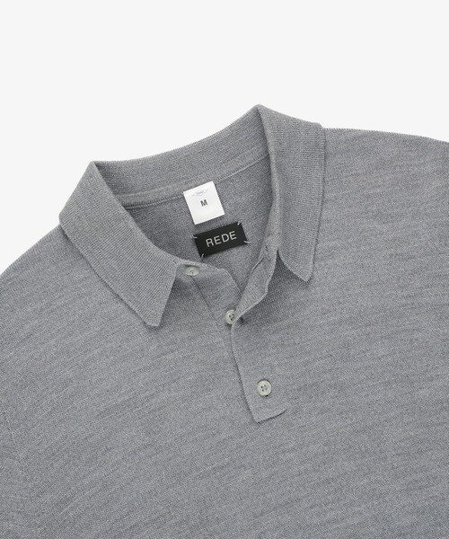 FRONT 11201(フロントワンワントゥーオーワン)の「REDE W-G Merino Polo Sweater(ニット/セーター・メンズ・ネイビー/ホワイト/ブラック/グレー・S/M/L/XL)」の12枚目の写真