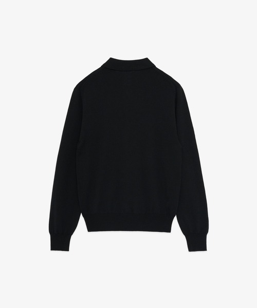 FRONT 11201(フロントワンワントゥーオーワン)の「REDE W-G Merino Polo Sweater(ニット/セーター・メンズ・ネイビー/ホワイト/ブラック/グレー・S/M/L/XL)」の8枚目の写真