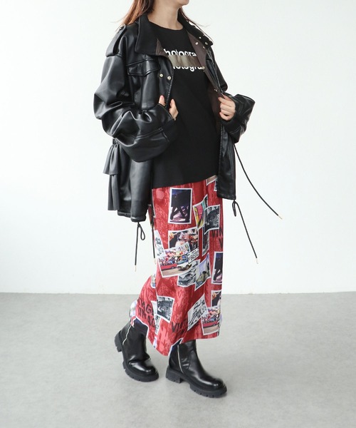 Cepica（セピカ）の「フォトプリントアイラインスカート（スカート・レディース・レッド・FREE）」の2枚目の写真