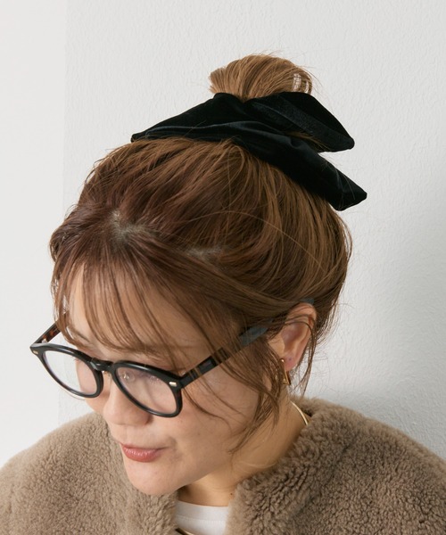 PUAL CE CIN（ピュアルセシン）の「【＠noricorico102企画】ベロアシュシュ（シュシュ・レディース・ブラック/ベージュ系・FREE）」の15枚目の写真