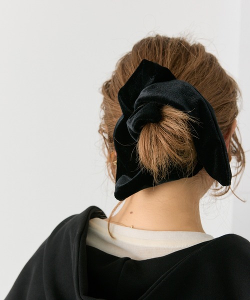 PUAL CE CIN（ピュアルセシン）の「【＠noricorico102企画】ベロアシュシュ（シュシュ・レディース・ブラック/ベージュ系・FREE）」の22枚目の写真